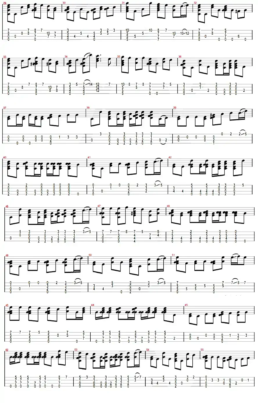 彩虹（ukulele指弹谱）