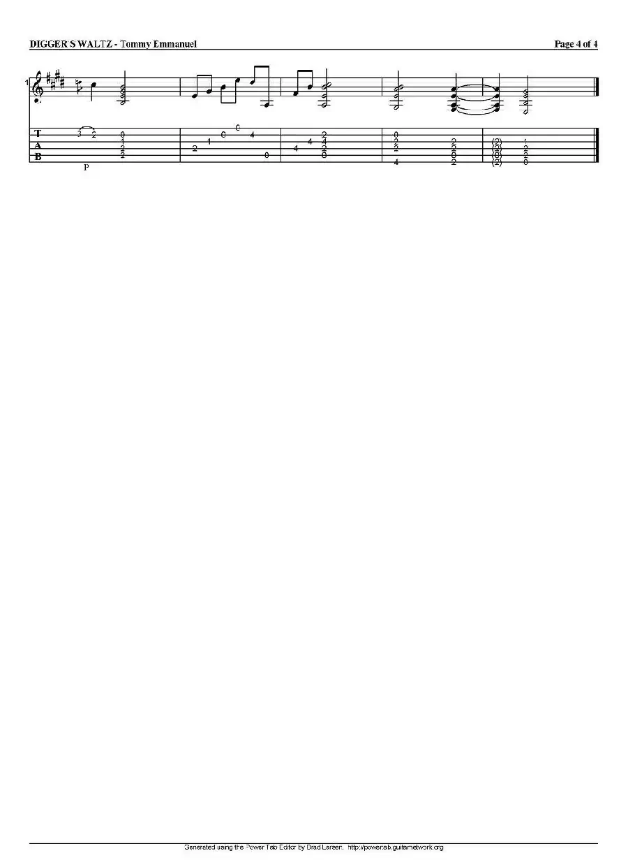 tommy emmanuel：diggers waltz（指弹吉他）