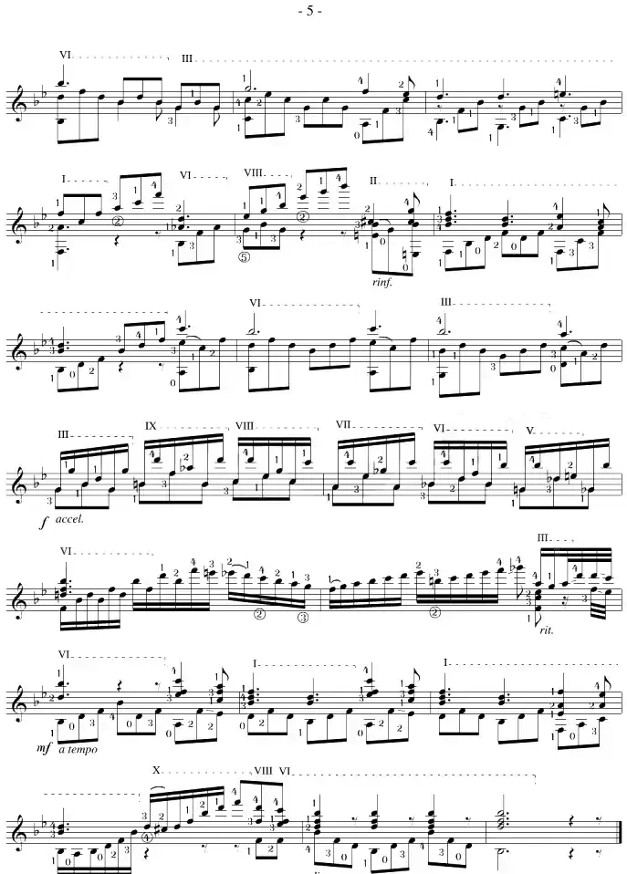 Napoleon Coste《25 Studies,Op.38》（STUDY 18）