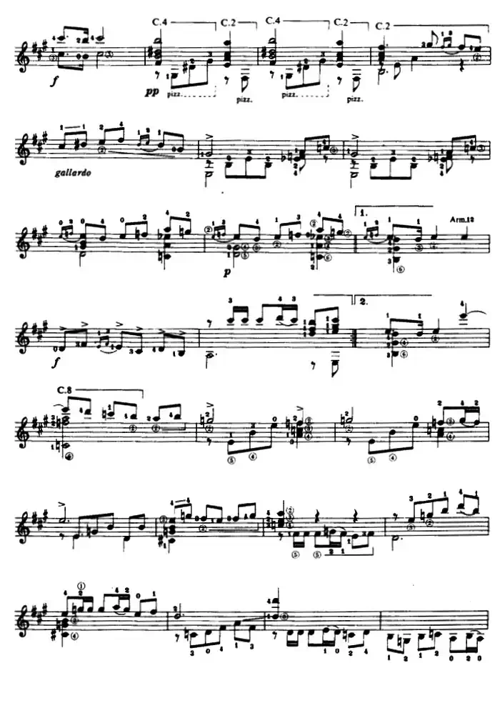 奏鸣曲·第一乐章（古典吉他）