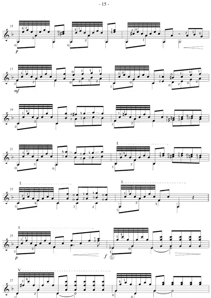 Fernando Sor《12 Studies,Op.31》（STUDY 12）
