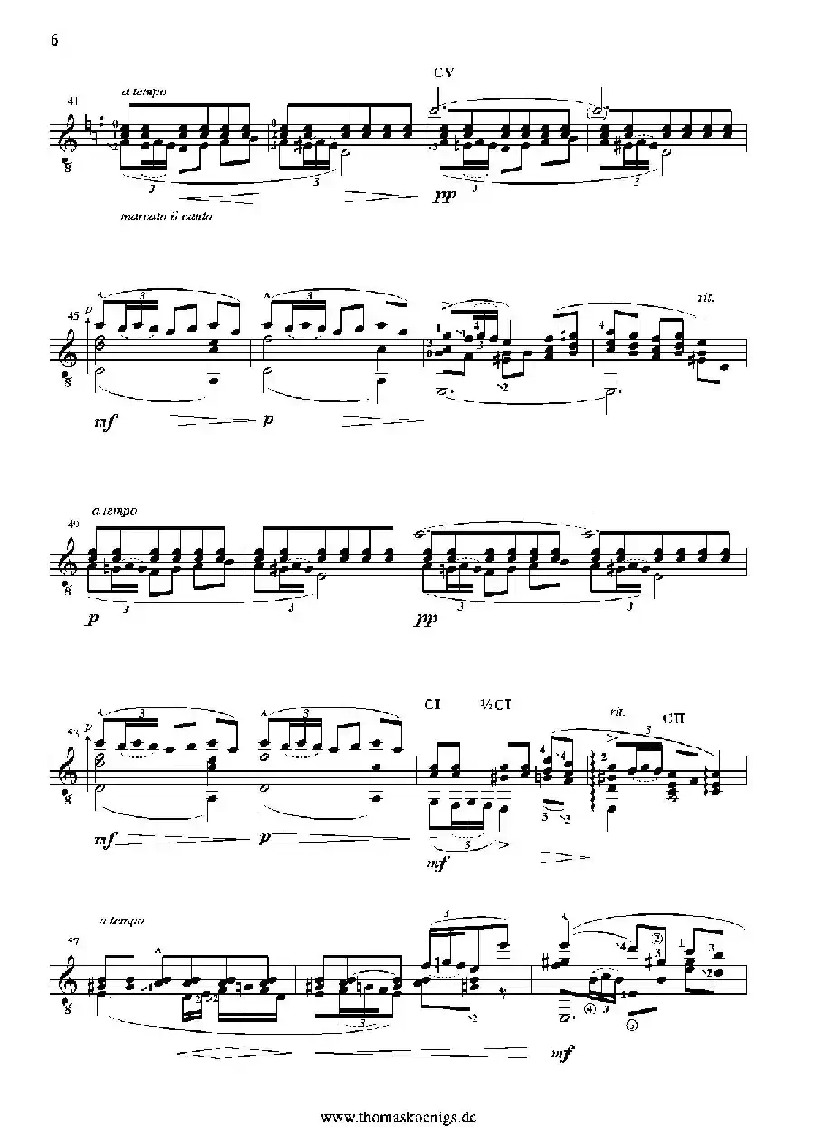 Serenata Espanola Op.181(Besser bekannt als Cadiz der Suite espanola op.47)（古典吉他）