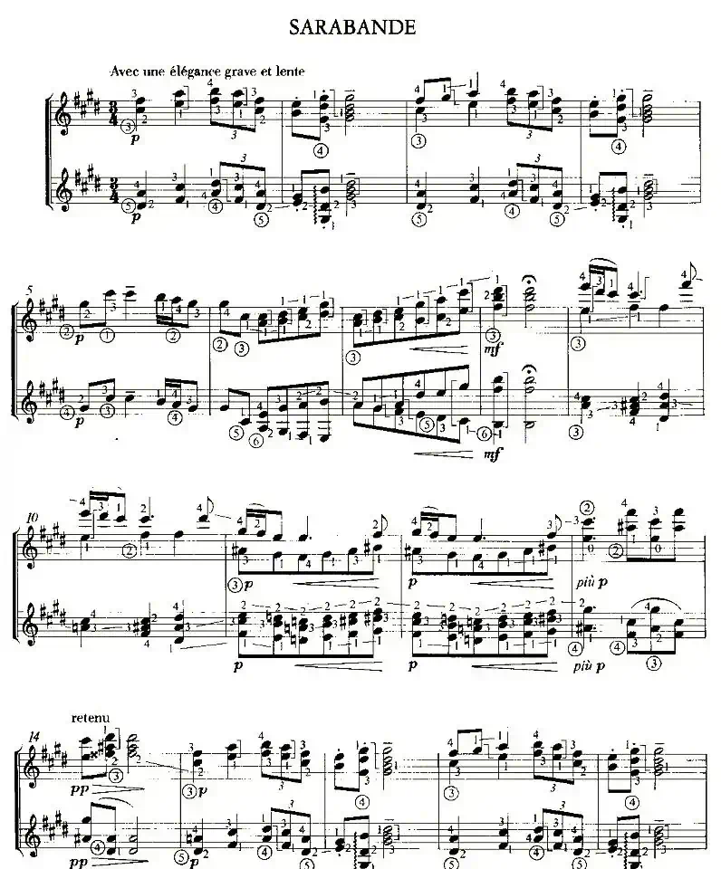 SARABANDE（双吉他）