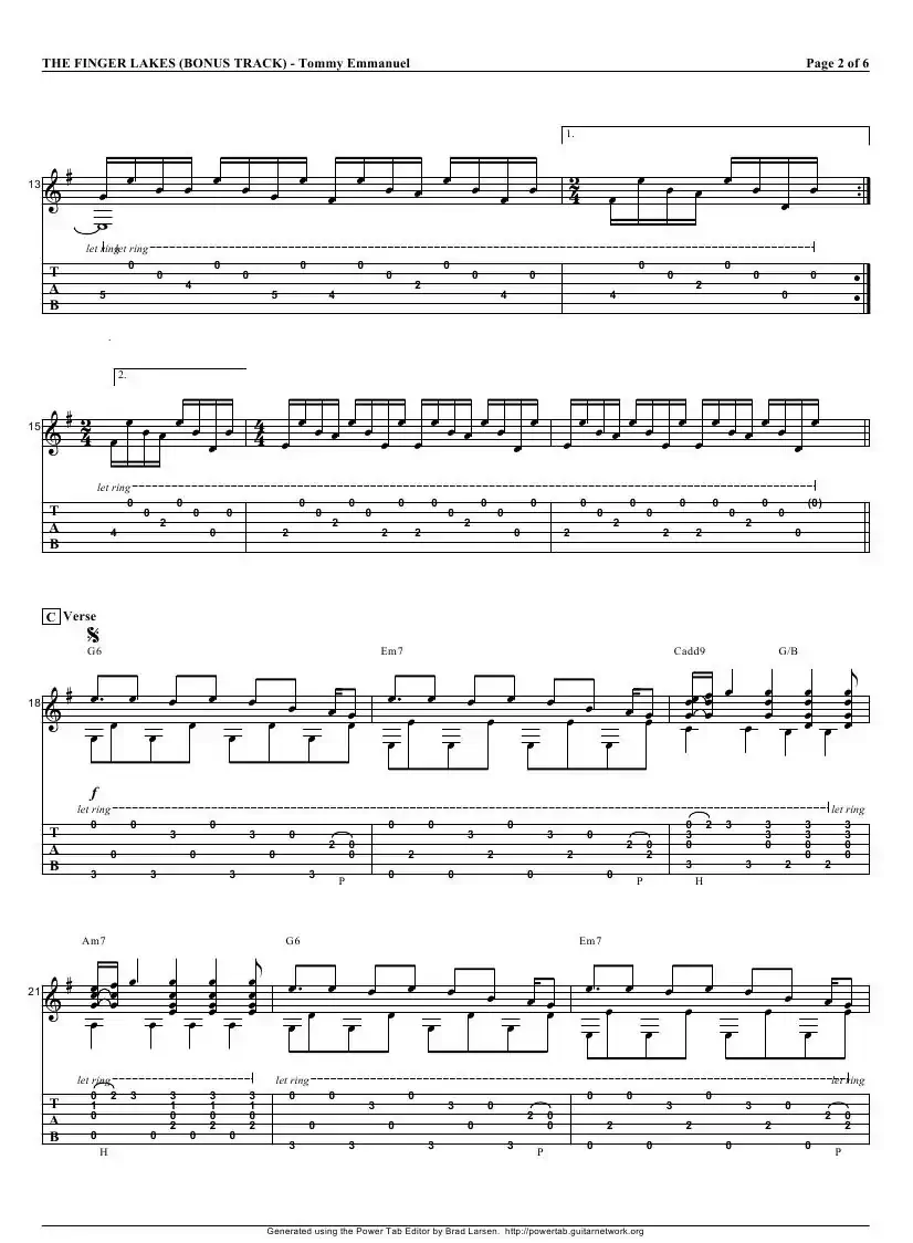 tommy emmanuel：the finger lakes（指弹吉它）