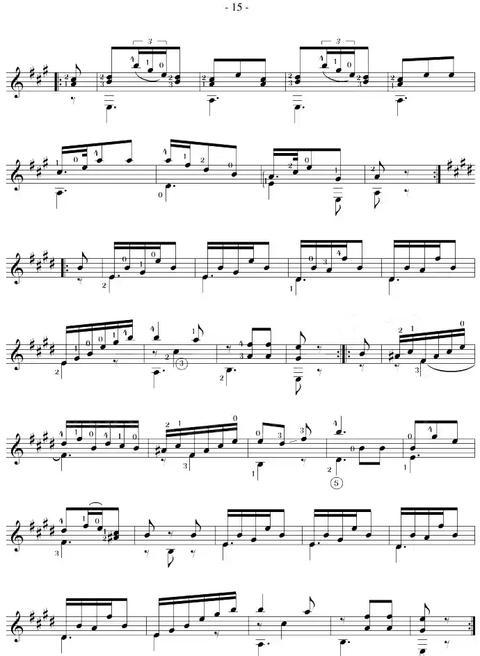 Fernando Sor《12 Studies,Op.35》（STUDY 8）