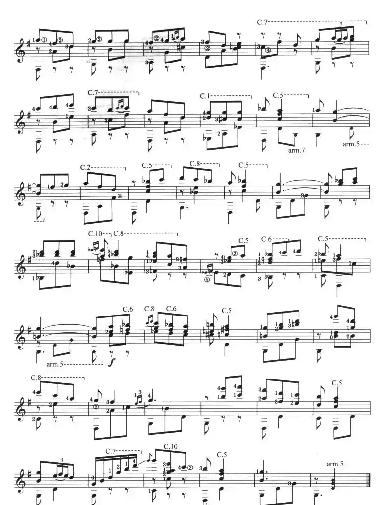古典吉他考级九级外国乐曲A组（3、戈雅的美女）