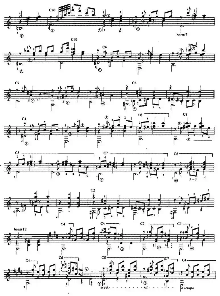 Mazurka Apasionata（古典吉他）