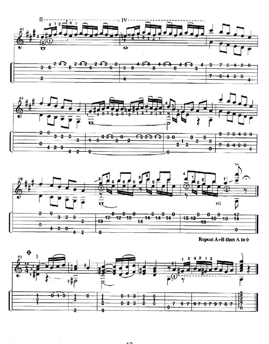 古典吉他：From the Dance（Hungarian Dance No.2）