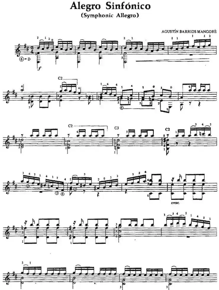Alegro Sinfonico（古典吉他）