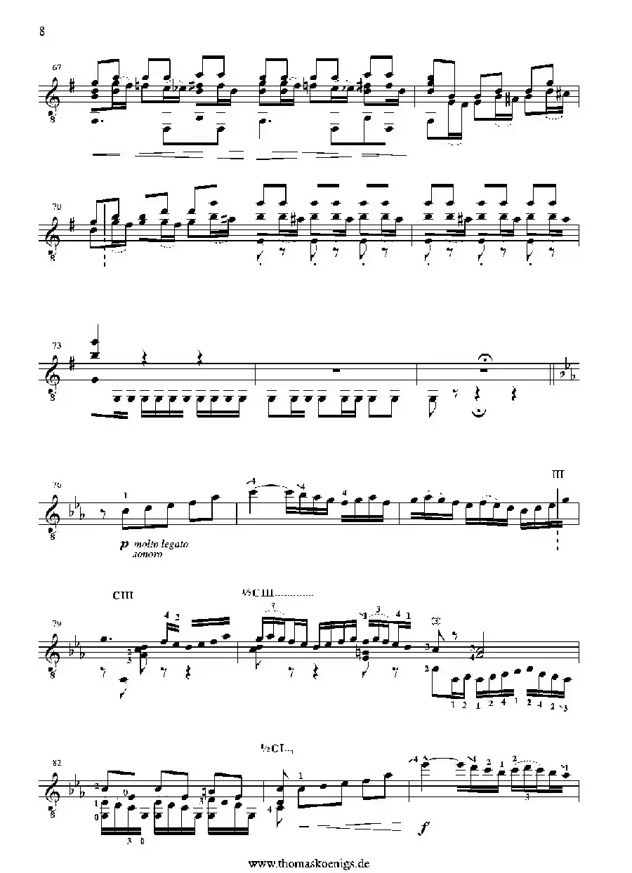 Sevilla(No.3 der Suite espanola op.47)（古典吉他）