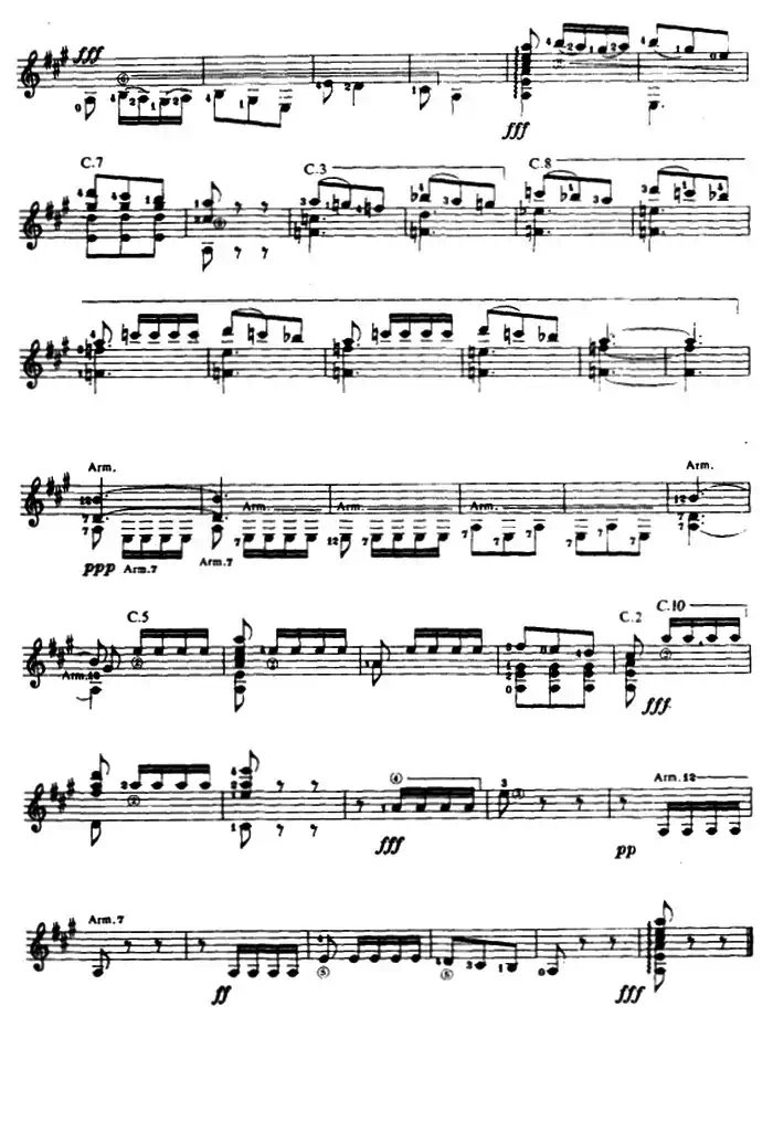 奏鸣曲·第三乐章（古典吉他）