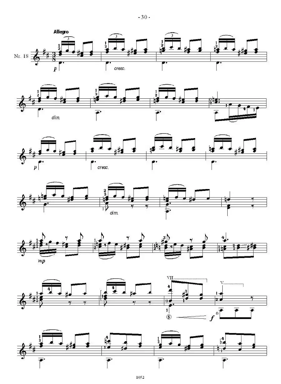 索尔·克斯特26首练习曲之16——20