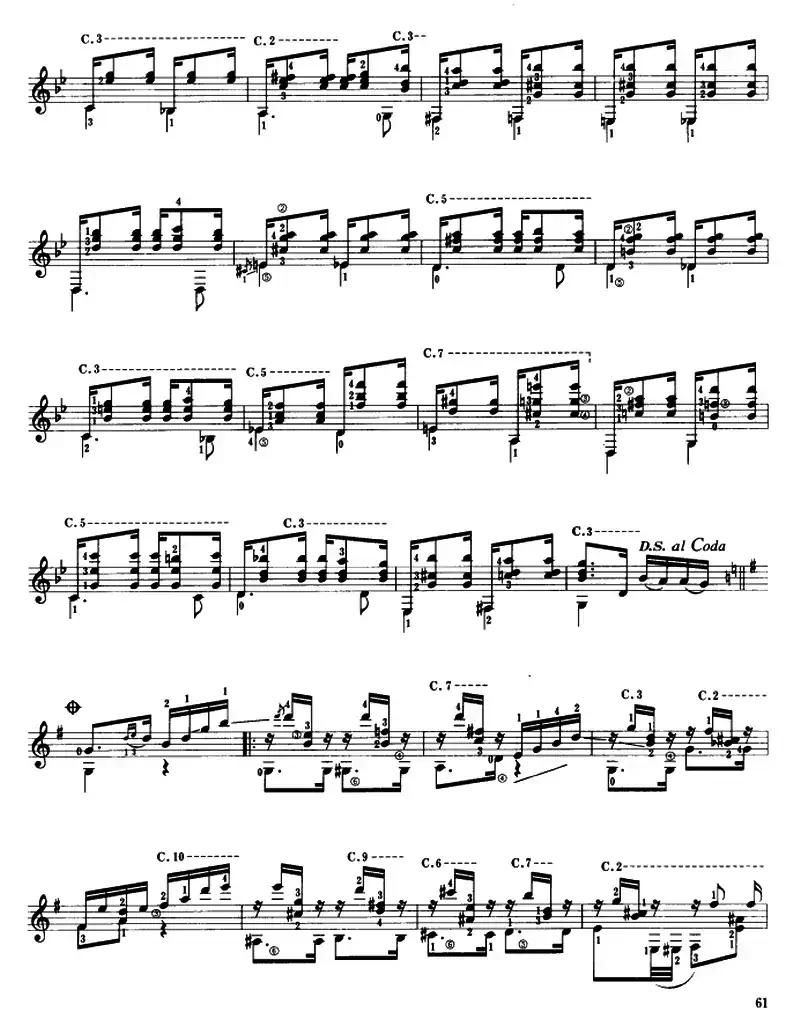 乡愁的肖罗曲（古典吉他）