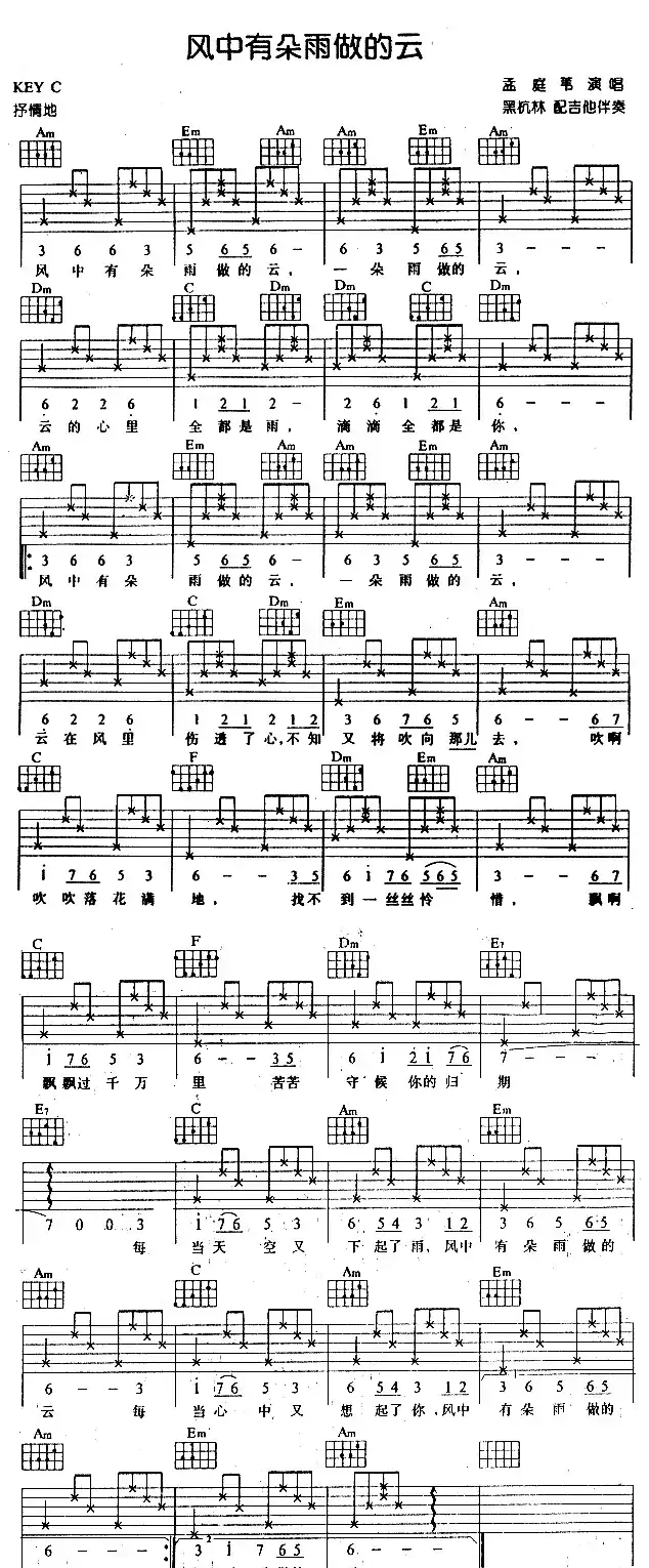 风中有朵雨做的云