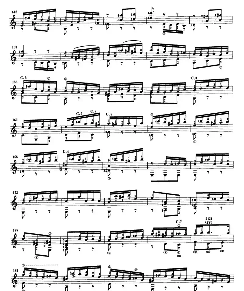 第三鲁特琴组曲（古典吉他）