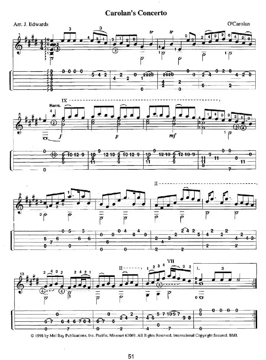 古典吉他：From the Dance（Carolan's Concerto）