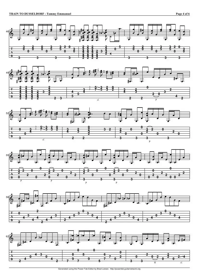 tommy emmanuel：train to dusseldorf（指弹吉它）