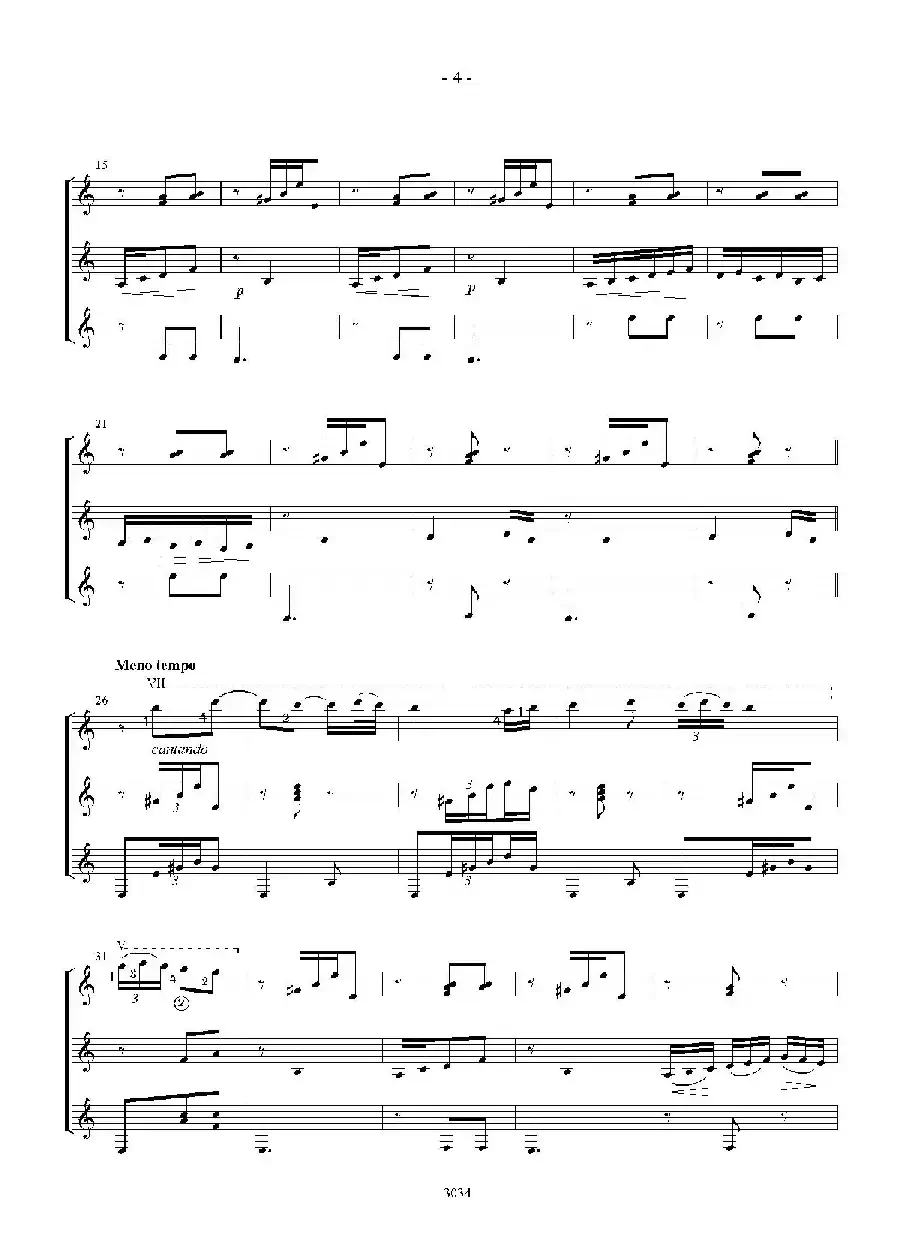 Rumores de la Caleta(Guitar TRIO)（古典吉他）