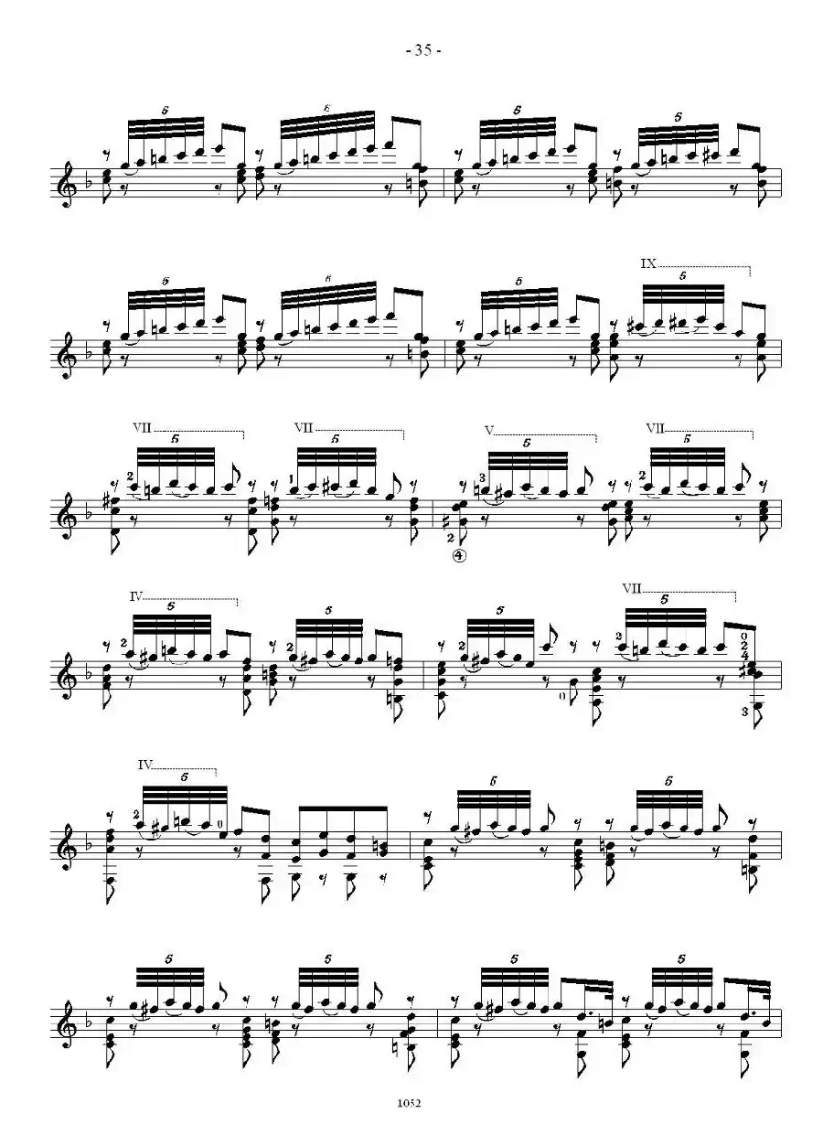 索尔·克斯特26首练习曲之16——20