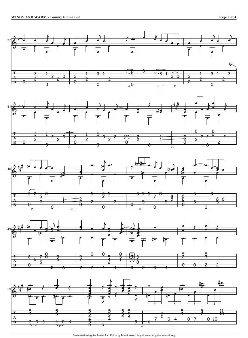 tommy emmanuel：windy and warm（指弹吉它）