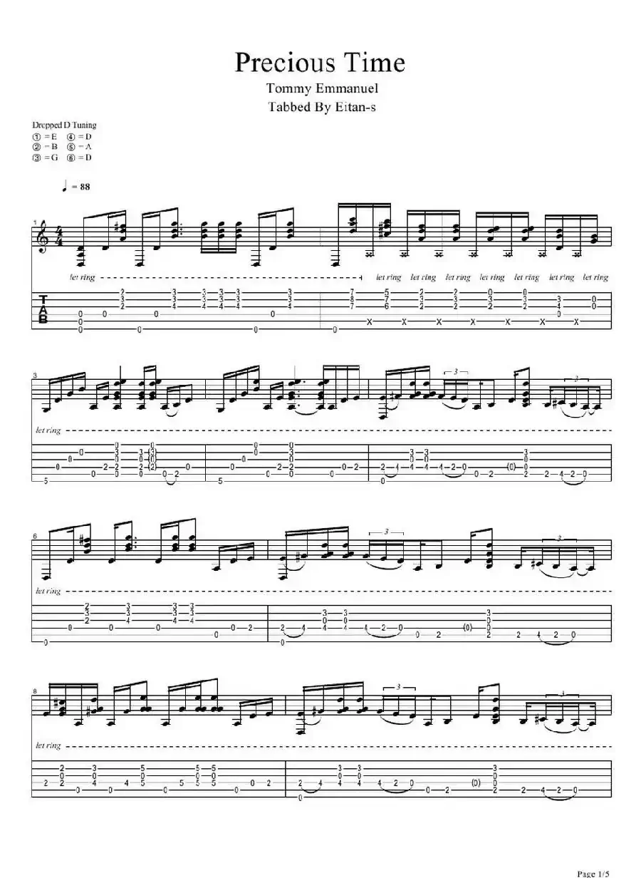 tommy emmanuel： precious time(1)（指弹吉它）