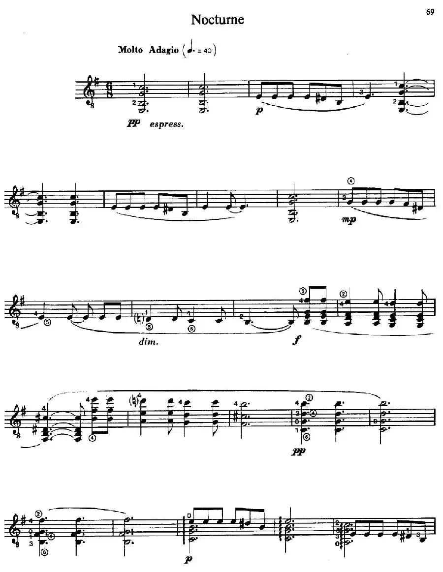 Joaquin Rodrigo Music for Guitar（罗德里戈吉他音乐P69-79（古典吉他）