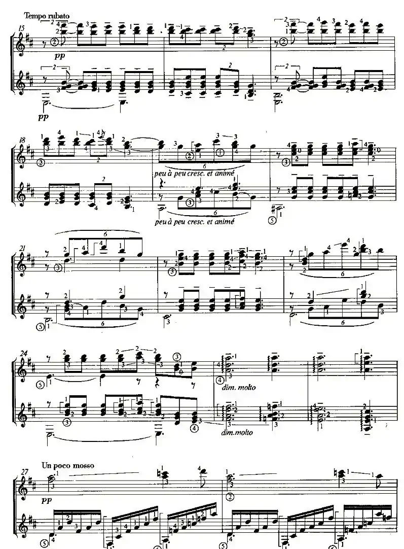 CLAIR DE LUNE（双吉他）