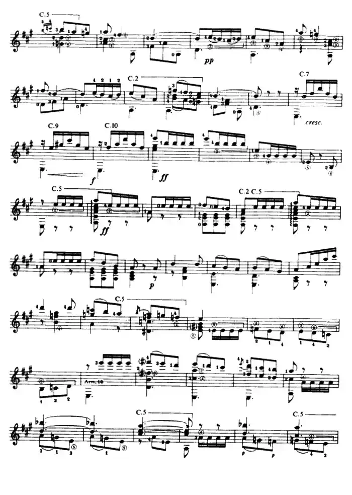 奏鸣曲·第三乐章（古典吉他）