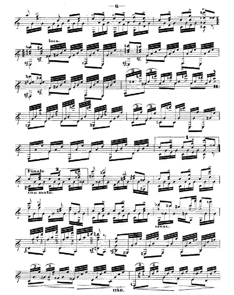 ​梅尔兹-—韦伯主题变奏随想曲 Op.50（古典吉他）