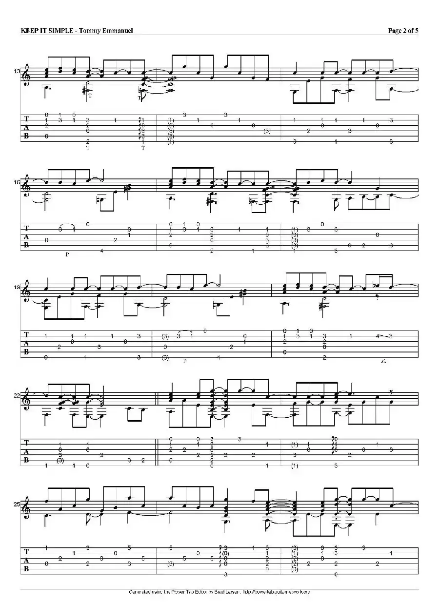 tommy emmanuel：keep it simple（指弹吉他）