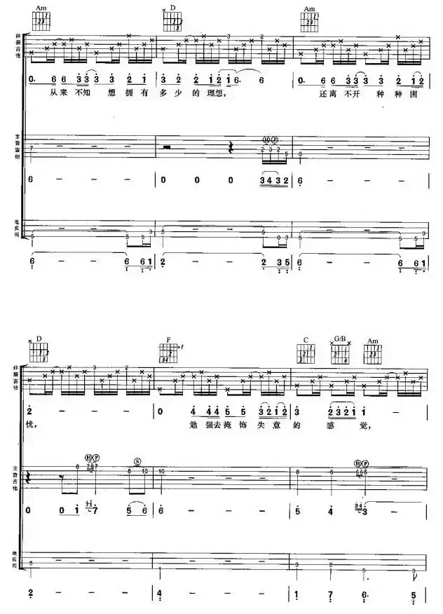 午夜怨曲（叶世荣词 黄家驹曲、吉他组合）