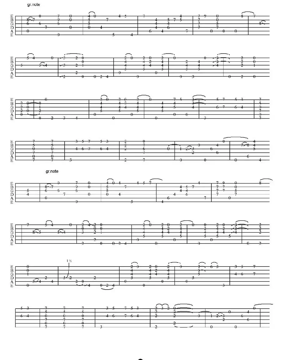 tommy emmanuel：ol' brother hubbard（指弹吉他）