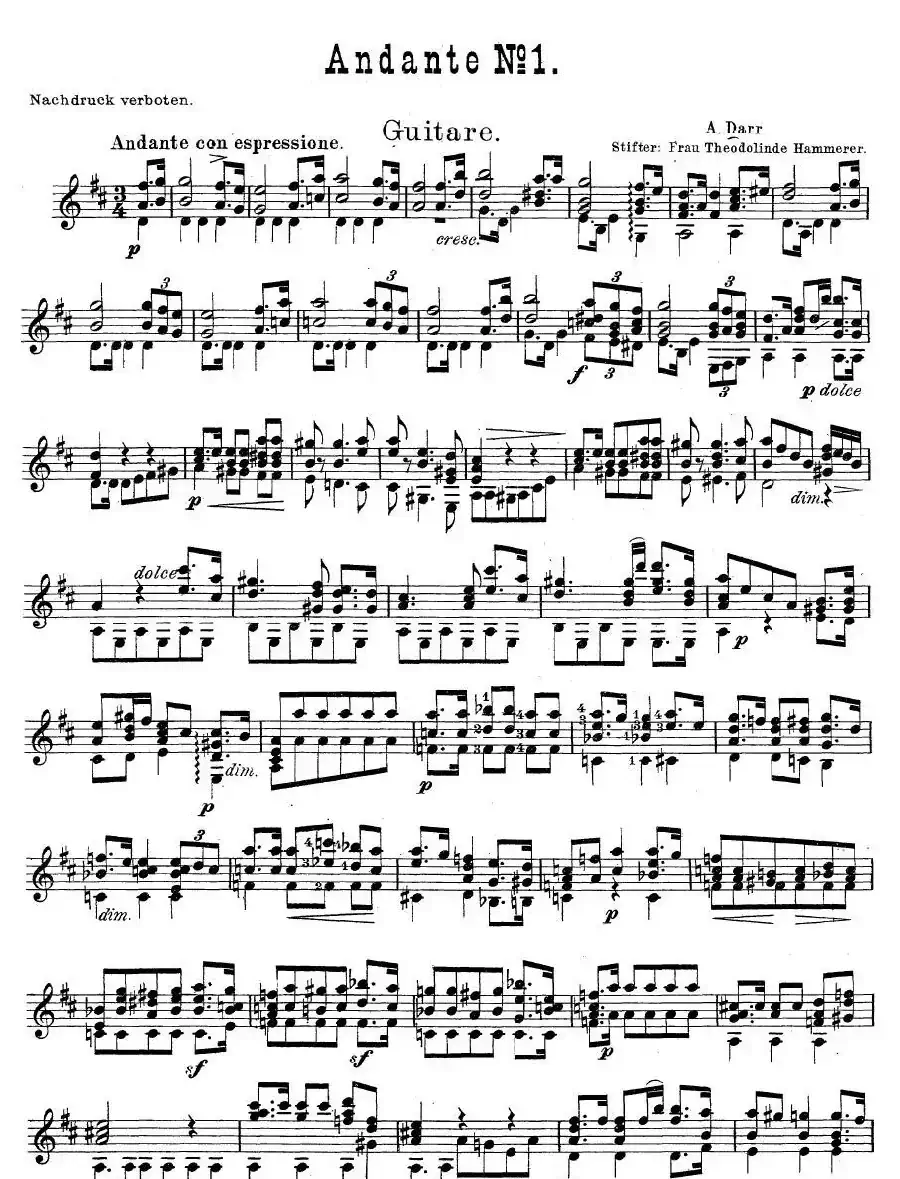 Andante.no1（古典吉他）