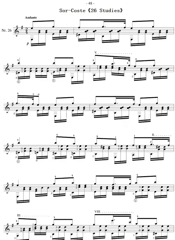 Sor-Coste《26 Studies》（STUDY 26）