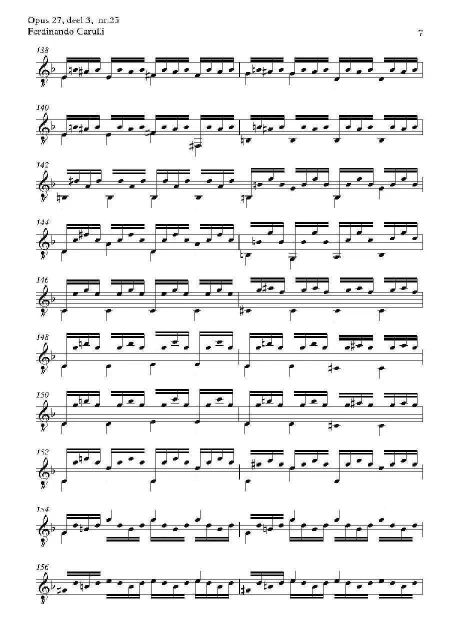 Metodo Completo Op.27-3（古典吉他二重奏练习·25）
