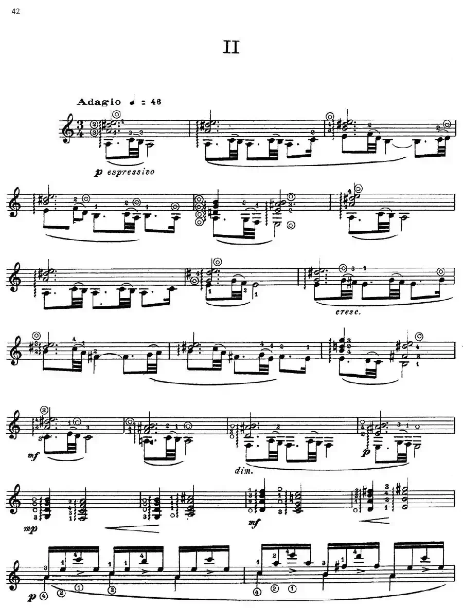 Joaquin Rodrigo Music for Guitar（罗德里戈吉他音乐P38-46）（古典吉他）