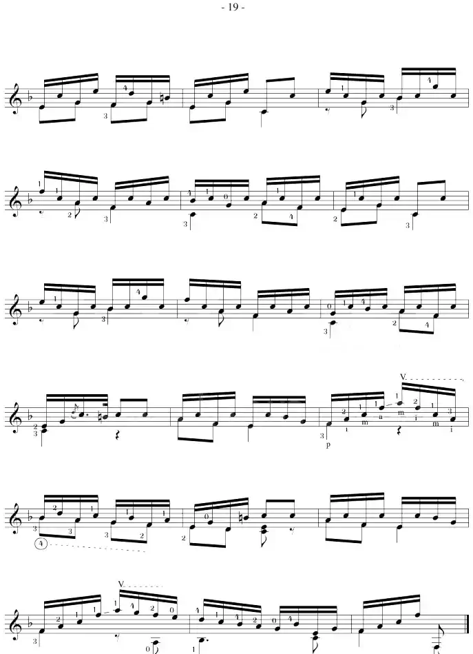 Fernando Sor《12 Studies,Op.35》（STUDY 10）