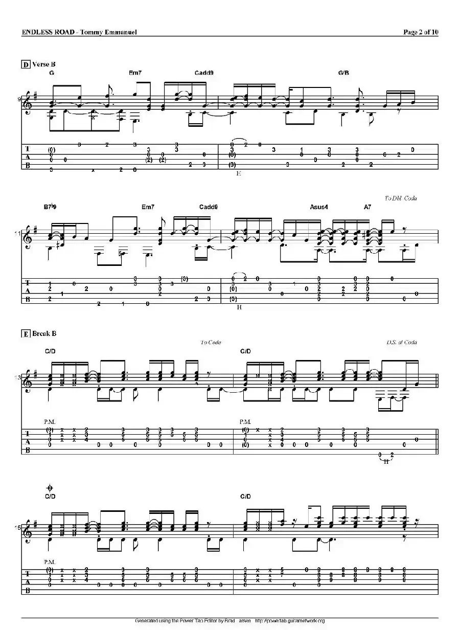 tommy emmanuel：endless road（指弹吉他）