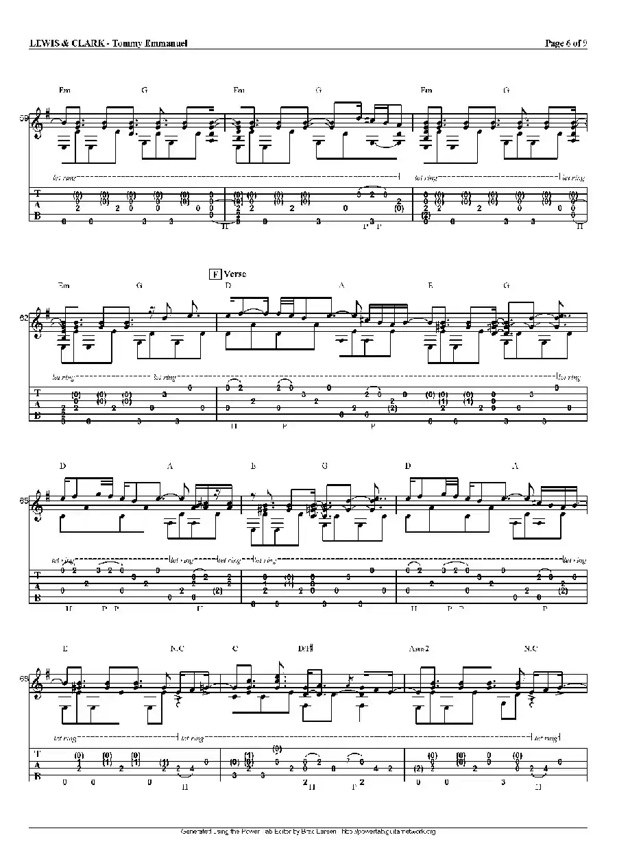 tommy emmanuel：lewis and clark（指弹吉他）