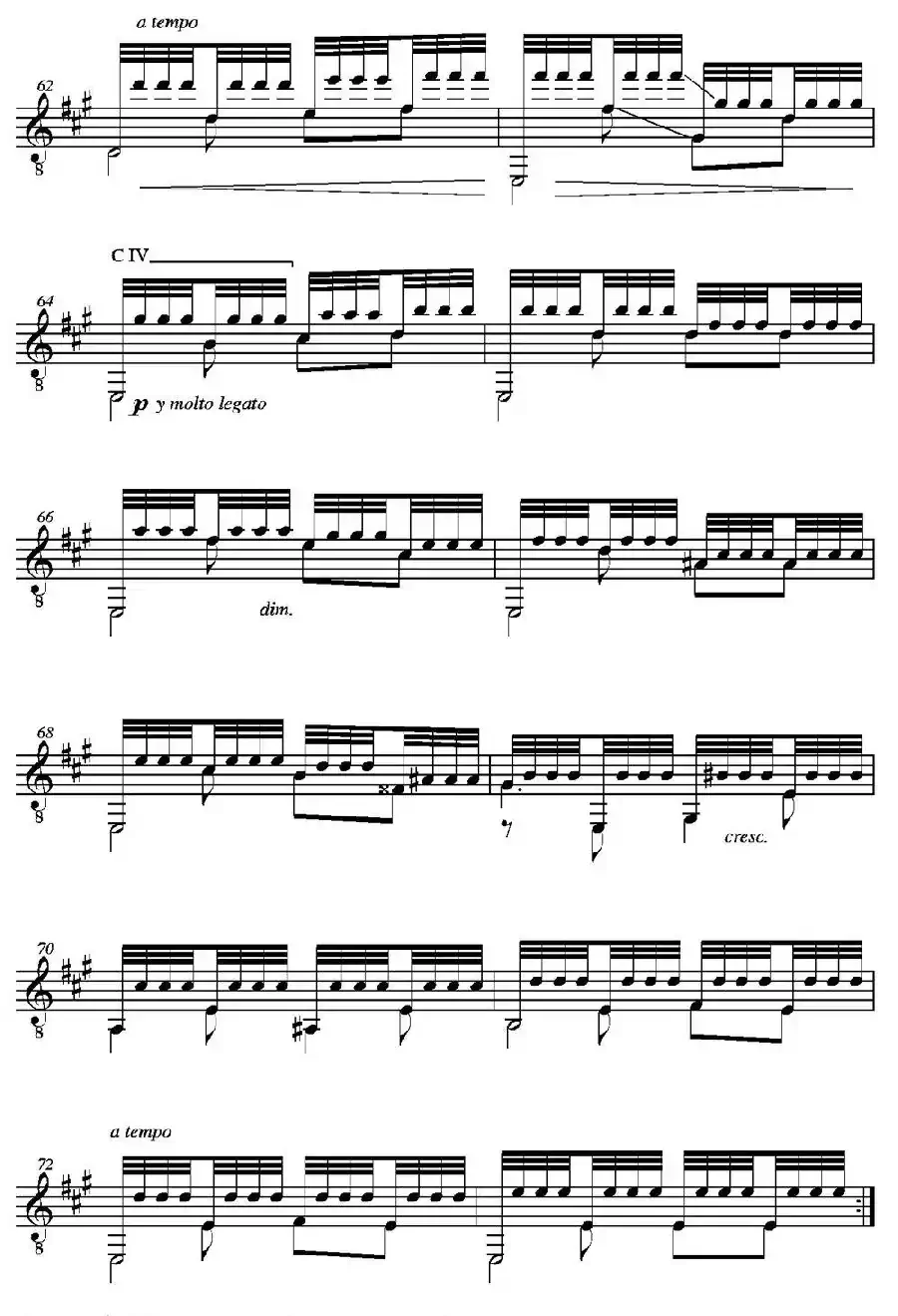 iSUENO!(Tremolo-Estudio A mi querido amigo el notable aficionado Dr.D.Severino G（古典吉他）