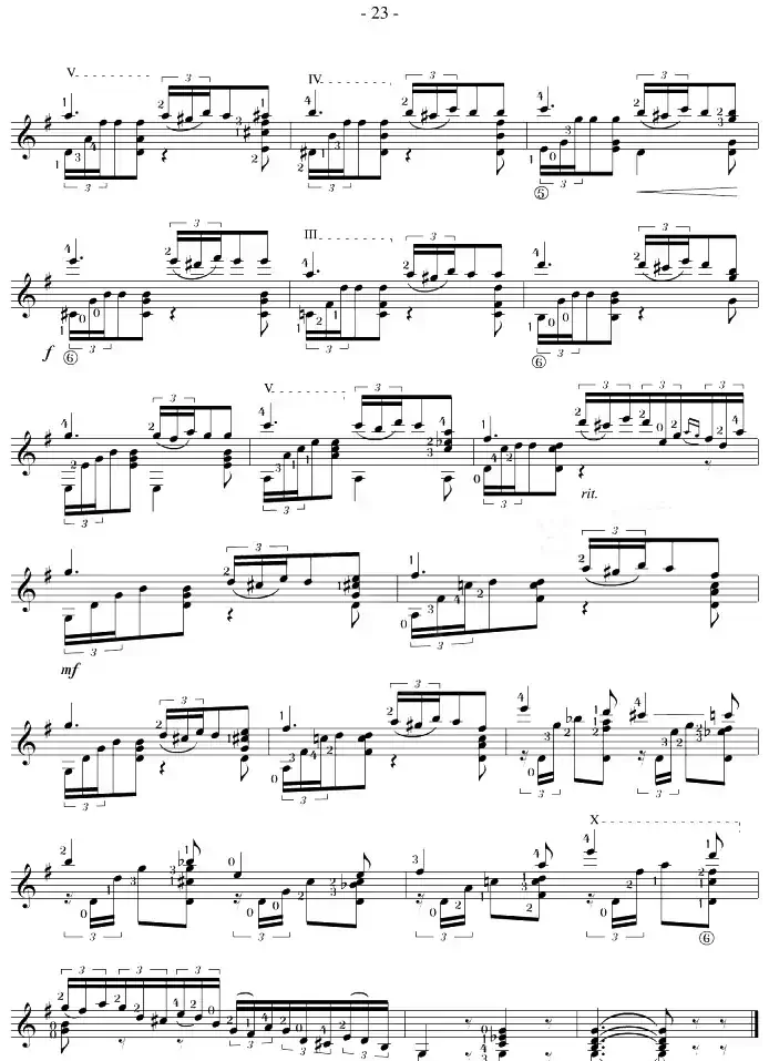 Napoleon Coste《25 Studies,Op.38》（STUDY 17）