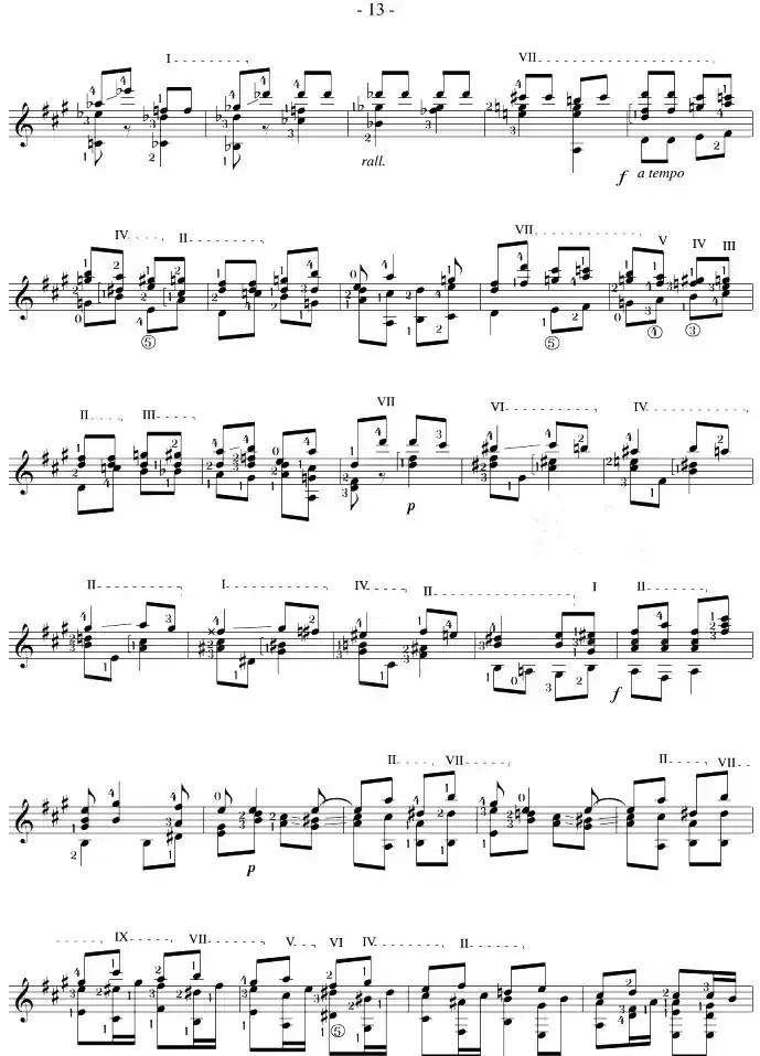 Napoleon Coste《25 Studies,Op.38》（STUDY 22）