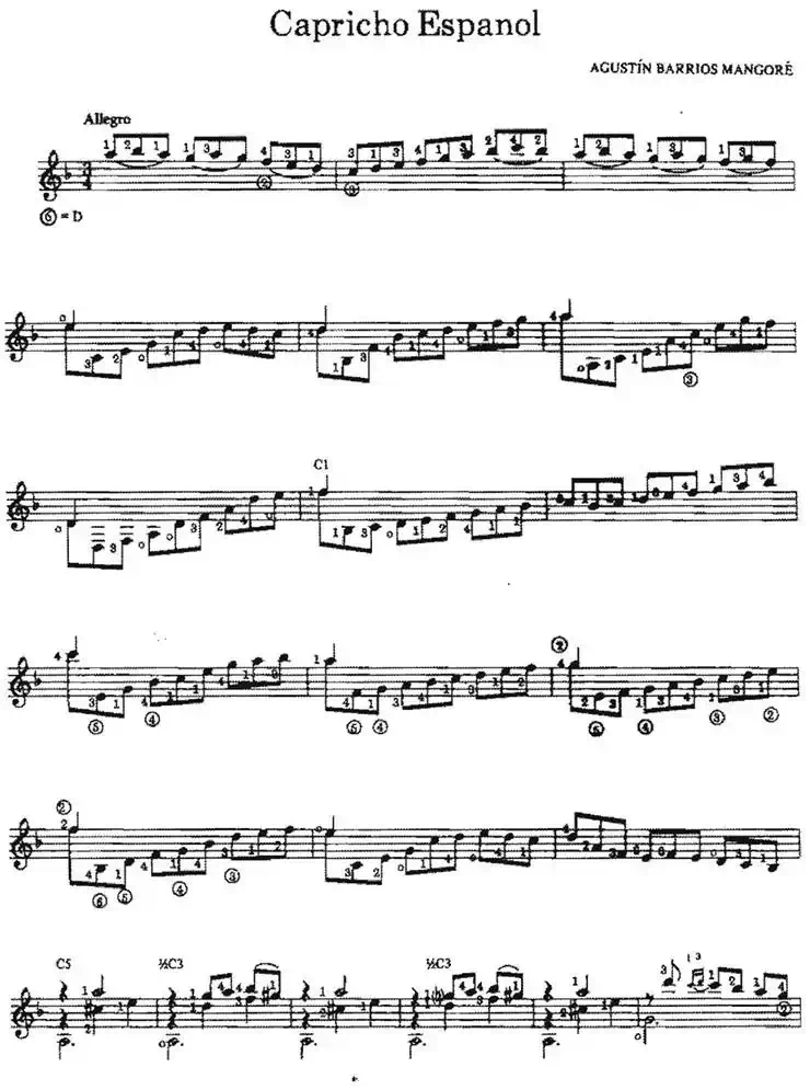 Capricho Espanol（古典吉他）
