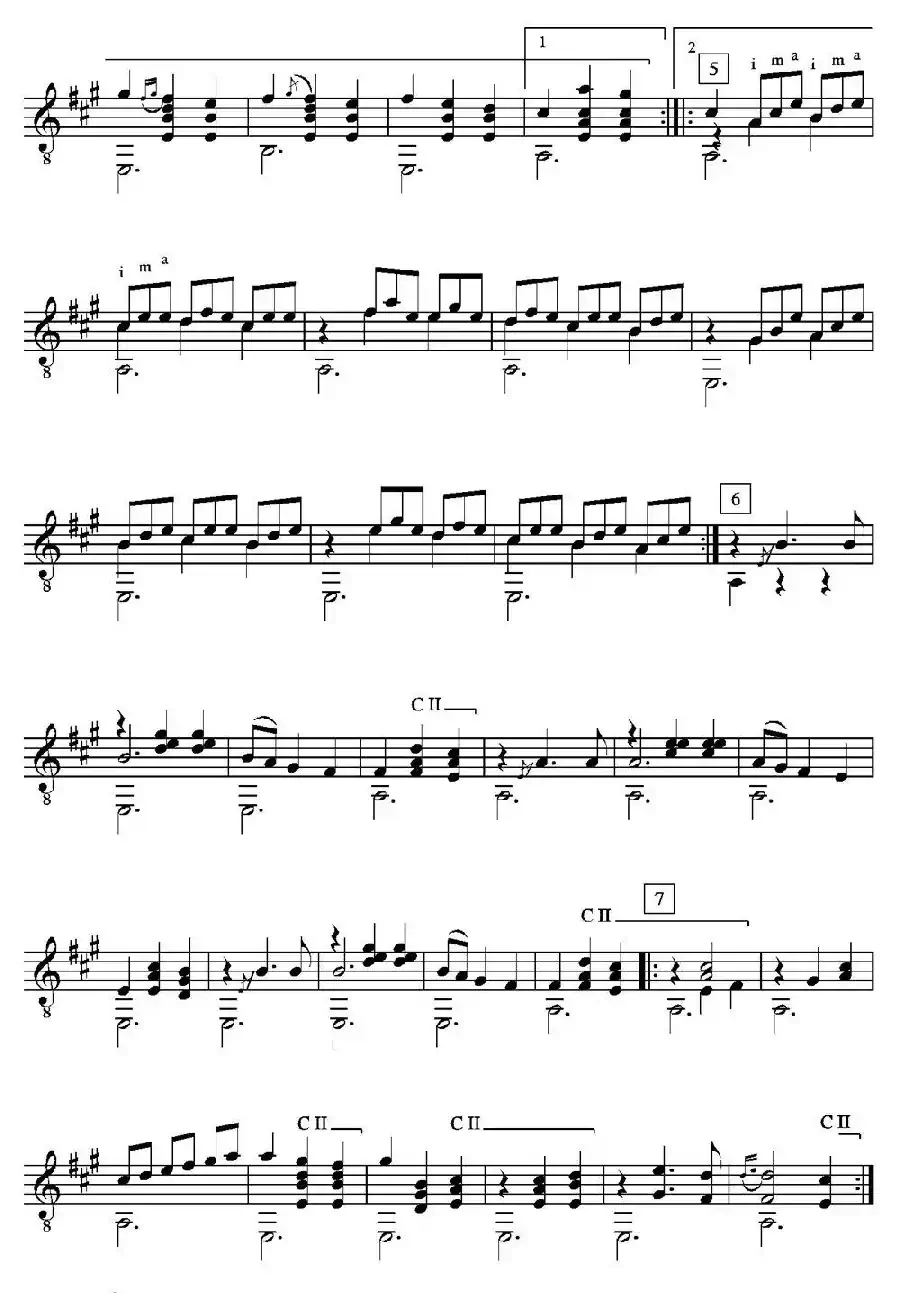 GRAN JOTA DE CONCIERTO(Arreglado sobre la Jota aragonesa de Julian Arcas)（古典吉他）