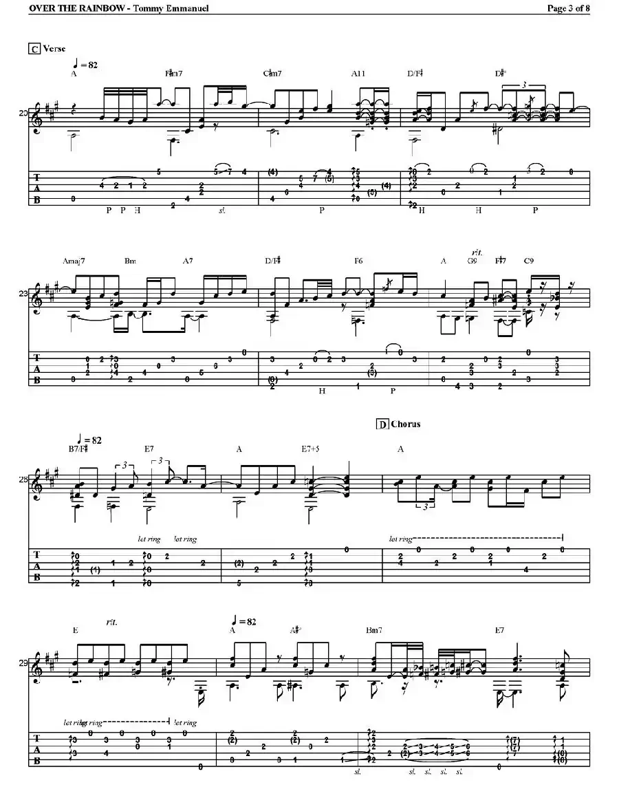 tommy emmanuel：over the rainbow（指弹吉他）