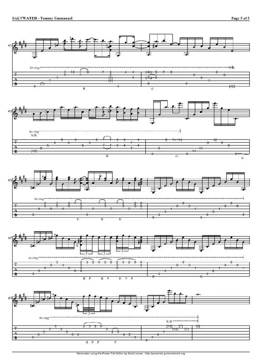 tommy emmanuel： saltwater(1)（指弹吉它）