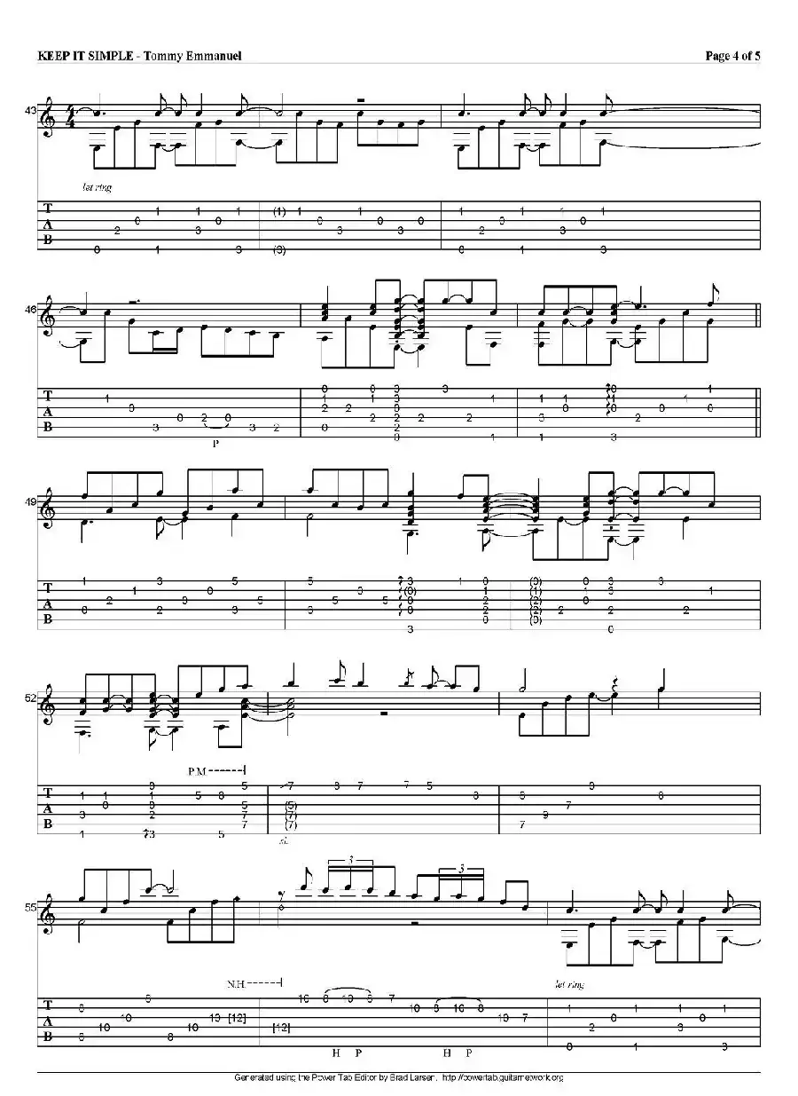 tommy emmanuel：keep it simple（指弹吉他）