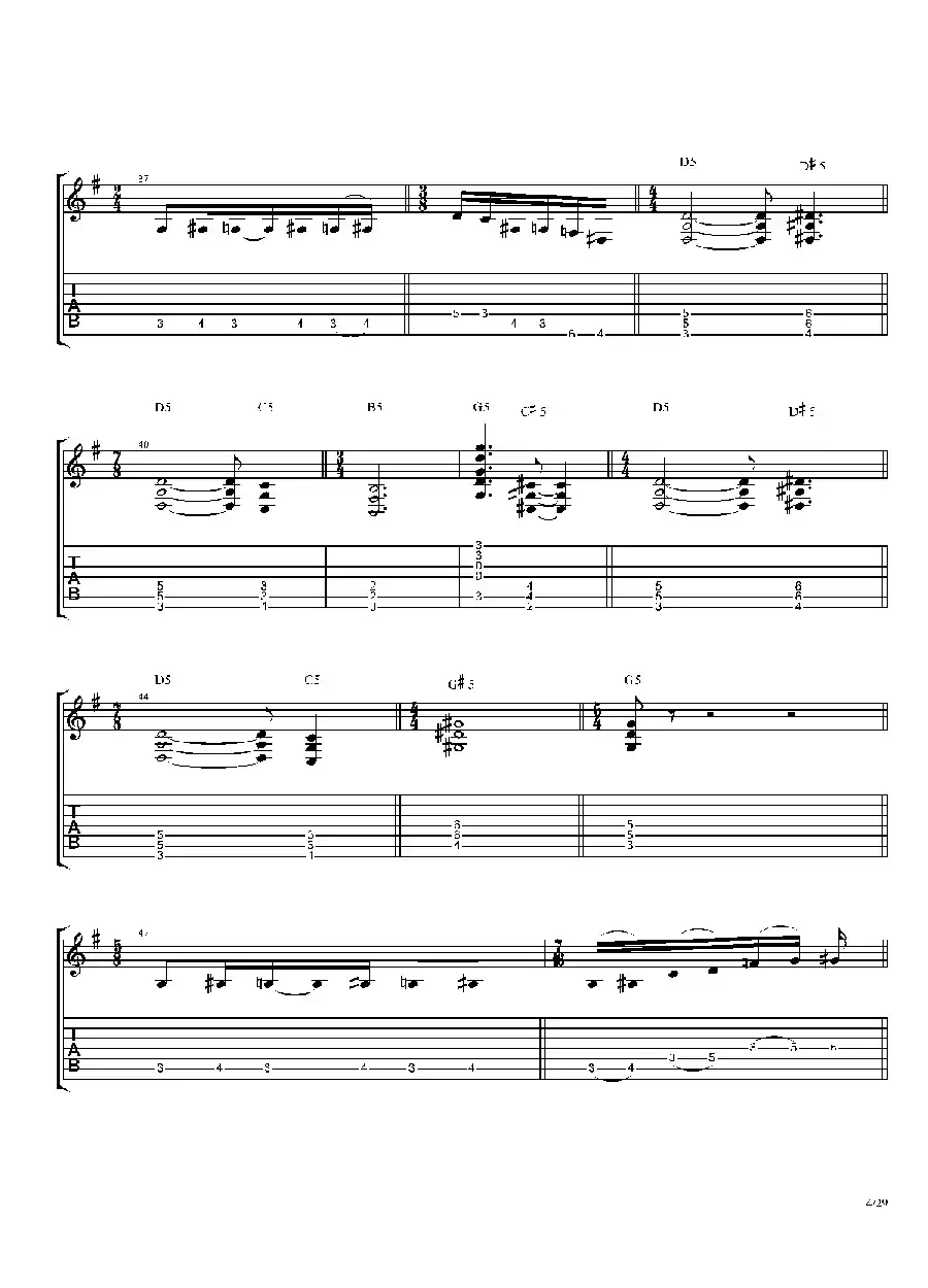 The Dance Of Eternity（吉他独奏）