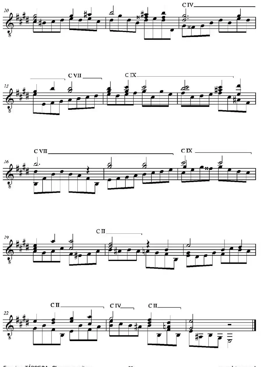 ESTUDIO(Sobre un tema de Richard Wagner)（古典吉他）