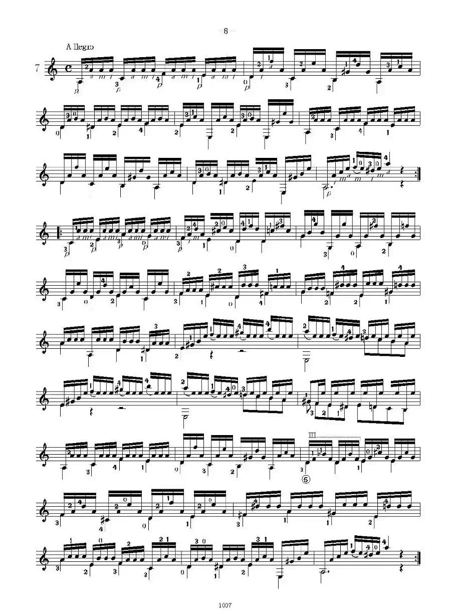 卡尔卡席25首练习曲之6——10